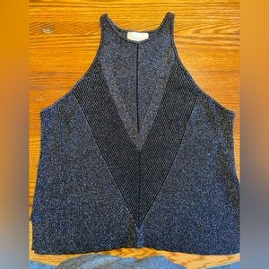 Holiday black sparkly tank